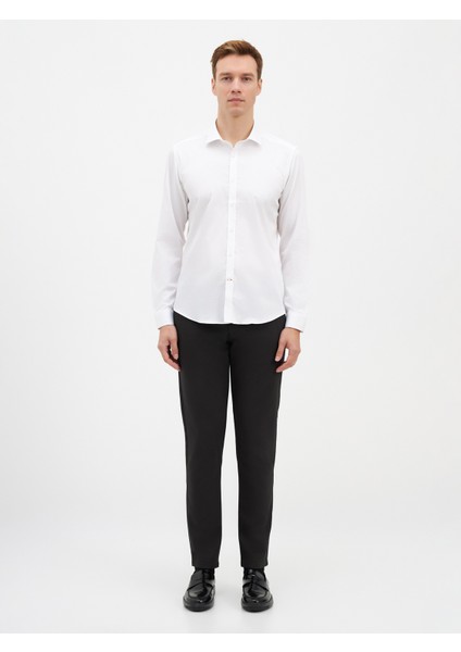 Erkek Extra Slım Fıt Gömlek-Beyaz indirimleri