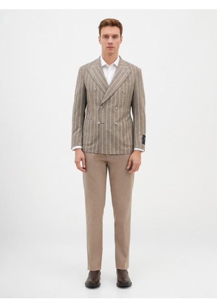 Erkek 6 Drop Ceket-Vizon