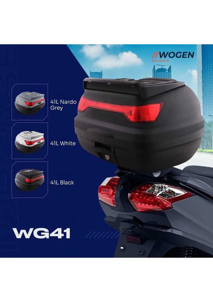 Wg41 Basıc 41 Litre Motorsiklet Arka Çantası Siyah Renk