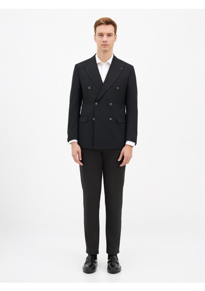 Erkek 6 Drop Ceket-Siyah