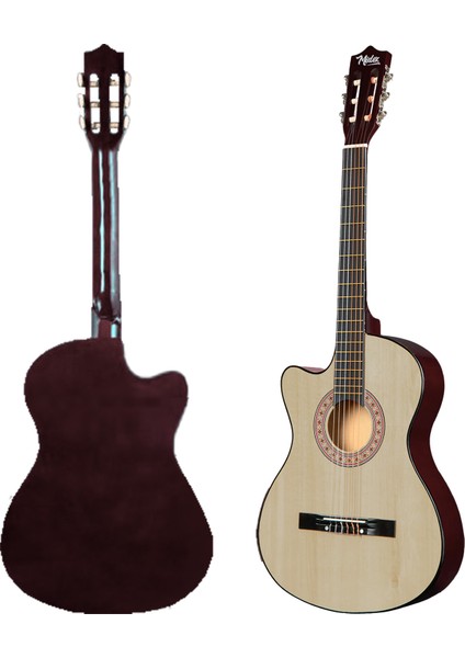 CG-396NT Solak Klasik Gitar Natural Full Set Sap Ayarlı 4/4 Yetişkin Boy