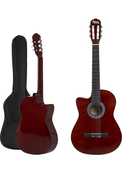 CG-396BRW SOLAK Klasik Gitar Kahve Renk Full Set Sap Ayarlı 4/4 yetişkin Boy