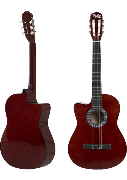 CG-396BRW SOLAK Klasik Gitar Kahve Renk Full Set Sap Ayarlı 4/4 yetişkin Boy