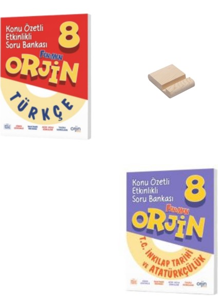 Orjin LGS 8. Sınıf Türkçe ve T.C. İnkılap Tarihi ve Atatürkçülük Etkinlikli Konu Özetli Soru Bankası - Telefon Tutucu