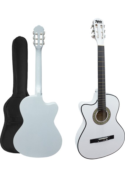 CG-396WH Solak Klasik Gitar Beyaz Full Set Sap Ayarlı 4/4 Yetişkin Boy