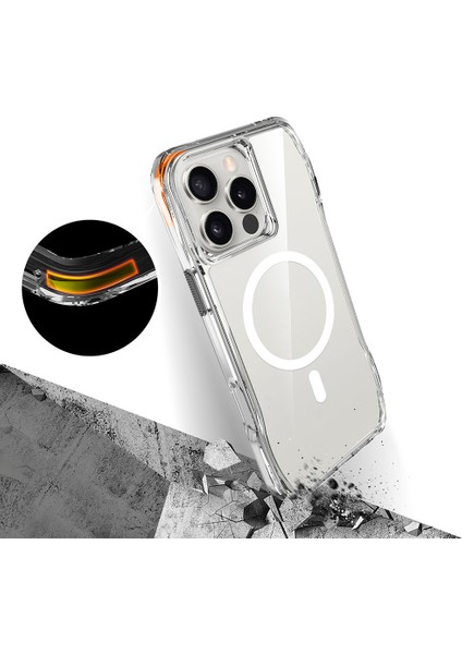 iPhone 16 Pro Max Kılıf Magsafe Şarj Özellikli Airbagli Şeffaf Incek Kapak fiyatları