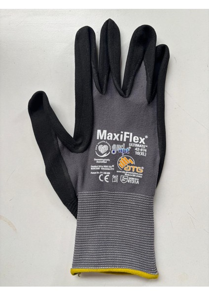 Atg Maxiflex® Ultimate™kuru Ortamlar Için Dokunmatik Ekran Uyumlu Cilt Dostu Mekanik Iş ELDIVENI-42-874/10