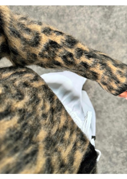 Leopar Sakallı Ceket
