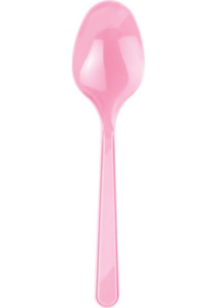 Plastik Şeffaf Mor Sup Kaşık - Tatlı Dondurma Kaşığı - 12.5 cm . - 50 Adetlik 5 Paket