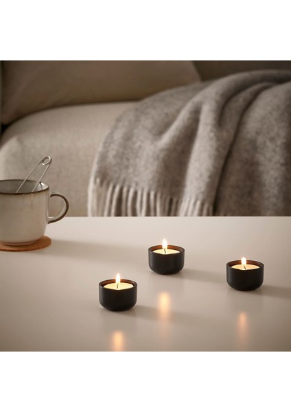 Tealight Mum, Beyaz, 4 Saat, 100 Adet