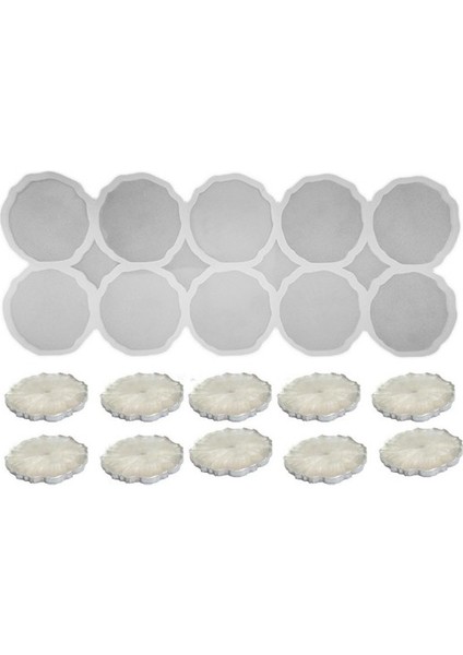 Epoksi Silikon Kalıp Tırtıklı Kenar Magnet Kalıbı (4.8 Cm 10 Lu) fiyatları