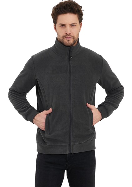 Erkek Polar Fermuarlı Sweatshirt
