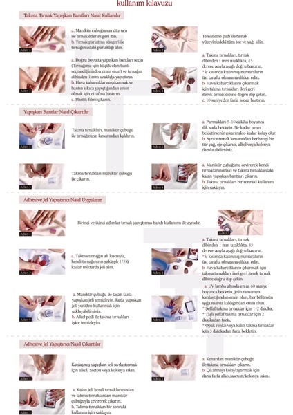 Tekrar Kullanılabilen El Yapımı Bej-kırmızı Orta Coffın Protez Takma Tırnak (KİT DAHİL) fırsatları