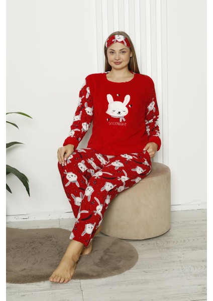 Kadın Cepli Büyük Beden Kalın Polar Pijama Takımı 2139 fırsatları