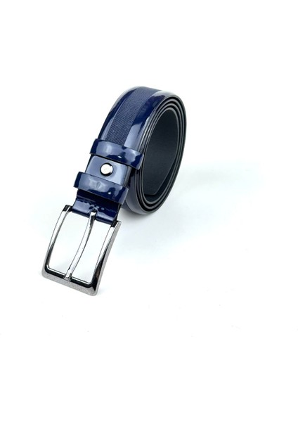Rse Leather Goodserkek Rugan Kemer - Vegan Deri - 3,5 cm Desenli