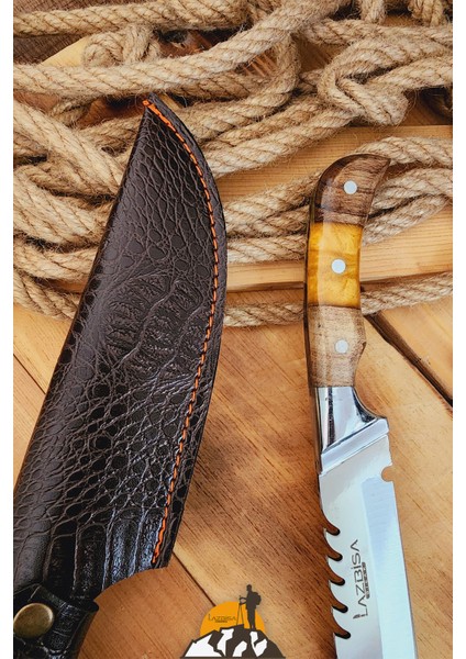 Epoksi Ceviz Sap Outdoor Kamp Bıçağı Çakısı Piknik Bıçak Çakı Mutfak Bıçağı Kılıflı ( Kmp-02 ) modelleri