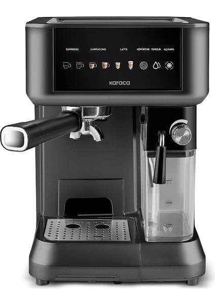 Mycaffe Barista S10 Entegre Süt Hazneli Otomatik Espresso Latte ve Cappuccino Mak. Matteblack