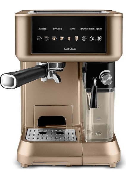 Mycaffe Barista S10 Entegre Süt Hazneli Otomatik Espresso Latte Cappuccino Mak. Walnut Brown