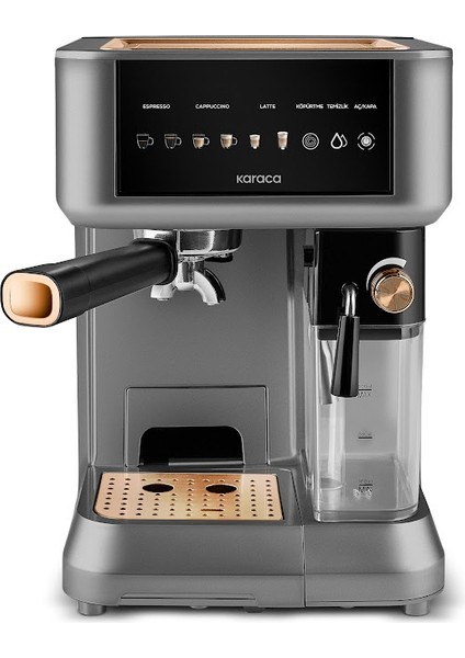 Mycaffe Barista S10 Entegre Süt Hazneli Otomatik Espresso Latte ve Cappuccino Mak. Copper