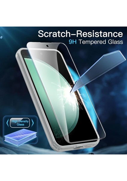 Samsung Galaxy S23 FE Şeffaf Silikon Kılıf + Cam Ekran Koruyucu Seti (1 CAM 1 KILIF) fırsatları