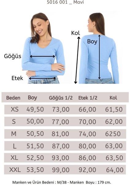 V Yaka Slim Fit Tişört-Mavi indirimleri