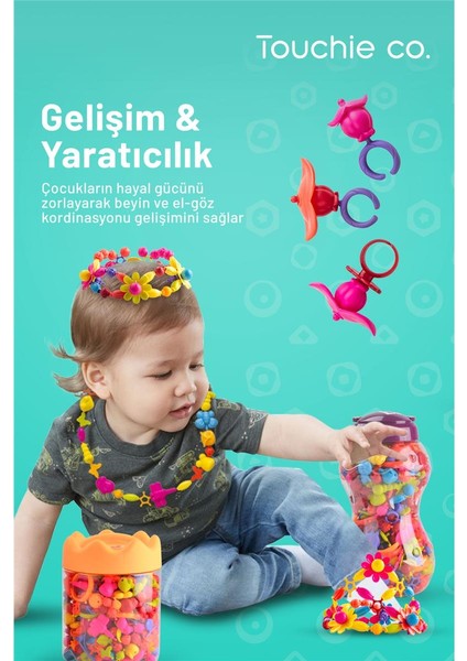 169 Parça Plastik Takı Yapım Seti Kız Çocukları Için