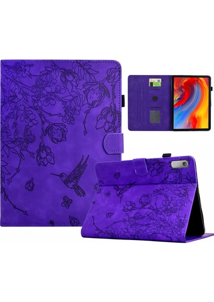Lenovo Tab M9 Için Kabartmalı Deri Tablet Kılıfı (Yurt Dışından)
