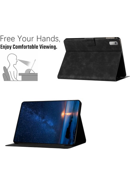 Lenovo Tab M9 / TB-310FU Için Çift Kedi Pu Tablet Kılıfı (Yurt Dışından)