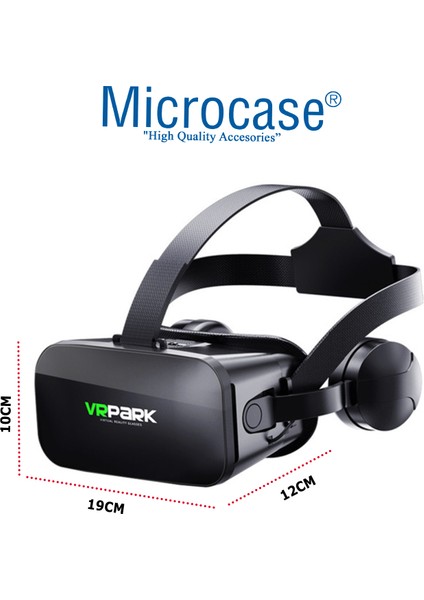 Vrpark J20 3.5mm Kulaklıklı 3D Sanal Gerçeklik GÖZLÜĞÜ-AL4744