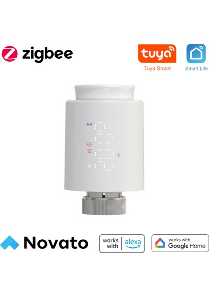 Zigbee Akıllı Termostatik Vana ( Tuya ,Smart Life ,Zigbee2MQTT Uyumlu )