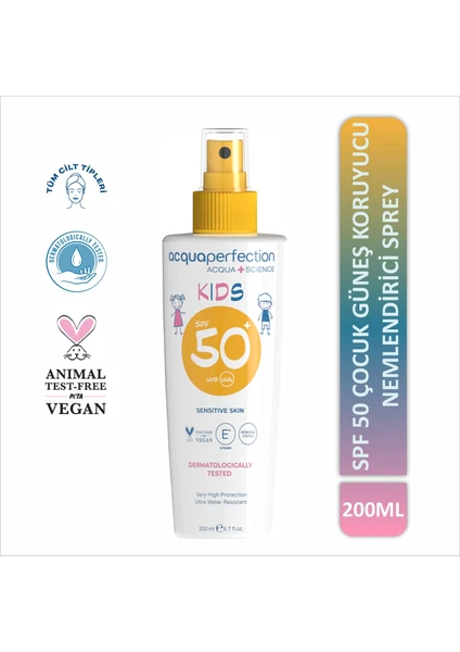 Acqua Perfection Çocuk Güneş Koruyucu Sprey Spf 50 200 ml