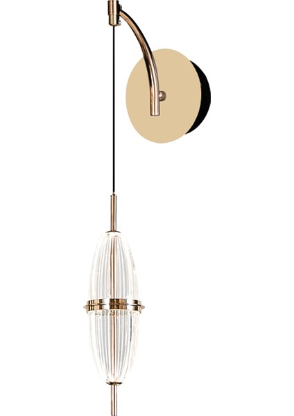 Loya 10 Watt Kristalli Gold Modern Yatak Başı Salon LED LED Aplik fiyatları