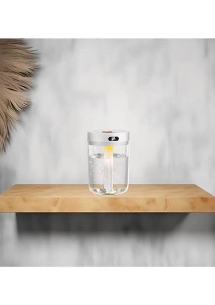 Bebek Odası Için Çift Püskürtmeli Nemlendirici Buhar Makinesi Kuru Havayı Önler (3W)