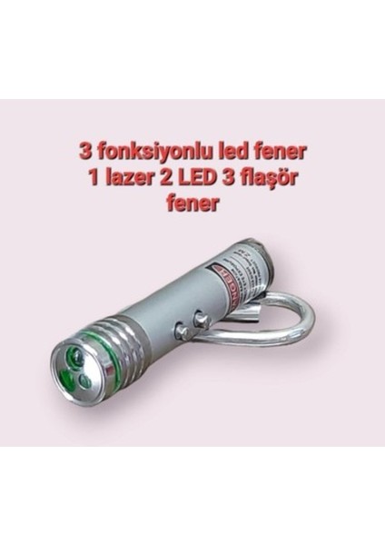 Lazerli Beyaz Işıklı 3 Fonksiyonlu Kedi Köpek Oyuncak Anahtarlıklı fırsatları