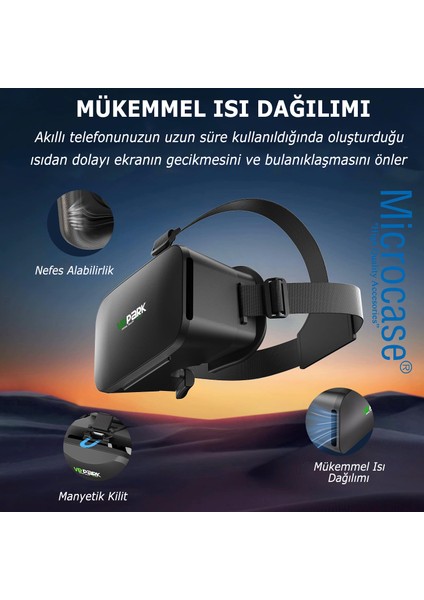 Vrpark V6 3D Sanal Gerçeklik Gözlüğü + Vr Kablosuz Bluetooth KUMANDA-AL4748