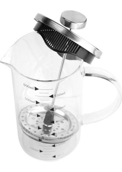 600 ml Cam French Press Kahve Demleme Makinesi