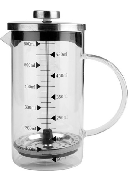 600 ml Cam French Press Kahve Demleme Makinesi