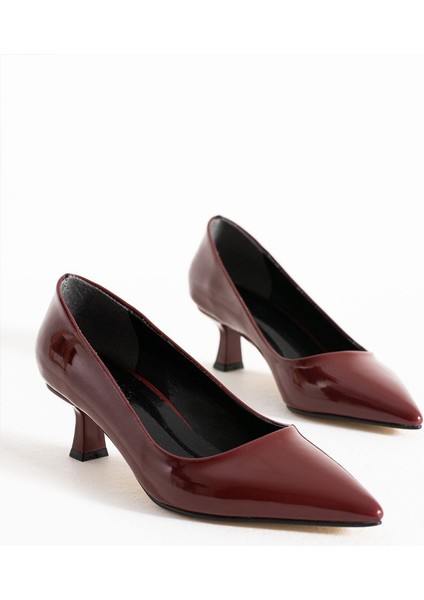 Kadın Kısa Topuklu Stiletto Ayakkabı [3] cm