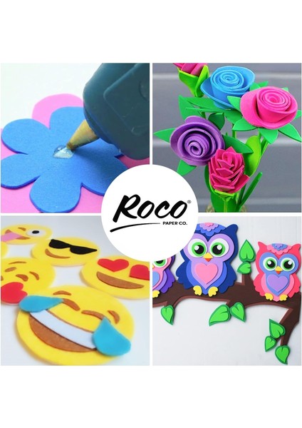 Roco Paper Eva Kağıt Çiçek Yapım Eva Elişi Kağıdı 2 Mm 50 x 70 cm Açık Mavi