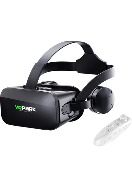 Vrpark J20 3.5mm Kulaklıklı 3D Sanal Gerçeklik Gözlüğü+ Vr Kablosuz Bluetooth KUMANDA-AL4752