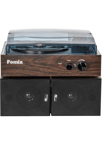 FM200 Turntable Bluetooth Hoparlörlü Ahşap Pikap Çalar