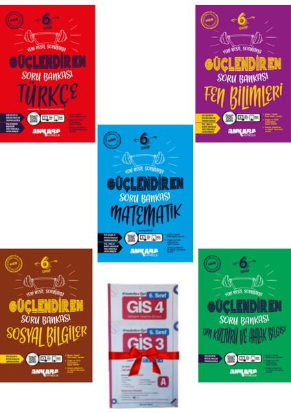 6. Sınıf Güçlendiren Soru Bankası 5 Kitap (Hediyeli)
