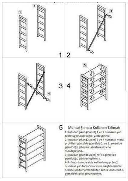 Metal Kitaplık Doğal Ahşap Kitaplık Oturma Odası Çocuk Odası Kitaplık