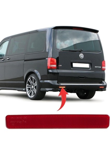 Vw Transporter T5 2005-2009 Sol Tampon Reflektörü 7E0945105