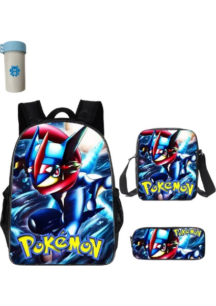 Pokemon Çocuklar Okul Sırt Çantası Saklama Çantası Kawaii Pikachu Çizgi Film Karakteri Öğrenci (Yurt Dışından)