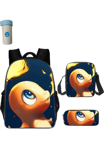 Pokemon Çocuklar Okul Sırt Çantası Saklama Çantası Kawaii Pikachu Çizgi Film Karakteri Öğrenci (Yurt Dışından)