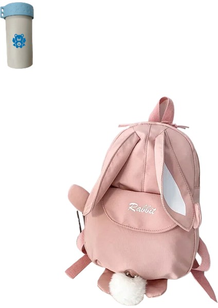 Moda Çocuk Okul Çantası Tavşan Taşınabilir Sırt Çantası Çocuk Seyahat Sırt Çantası Sevimli (Yurt Dışından)