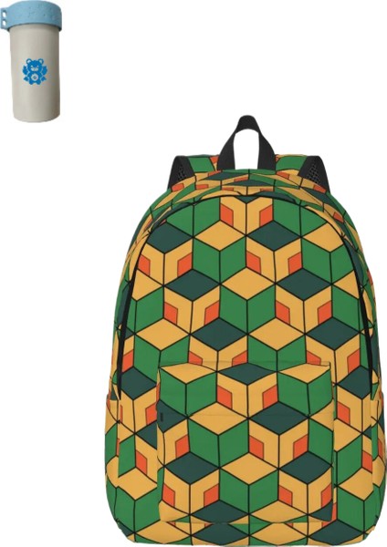 Sırt Çantası Erkek Günlük Okul Çantası Üniversite Anime Kimestu No Yaiba Çantası (Yurt Dışından)