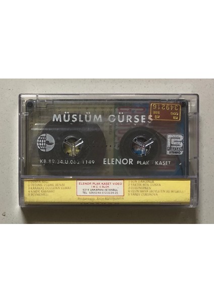 Müslüm Gürses Konseri Kaset (Orjnal Dönem Baskı Kaset)