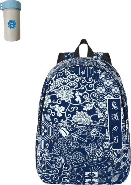 Sırt Çantası Erkek Günlük Okul Çantası Üniversite Anime Kimestu No Yaiba Çantası (Yurt Dışından)